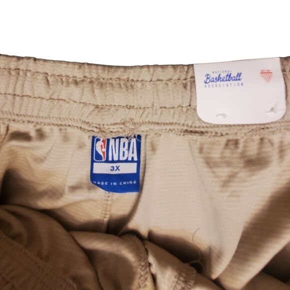 NBA At The Knee Men's Basketball Shorts Size 3X Color Sand - Picture 8 of 9